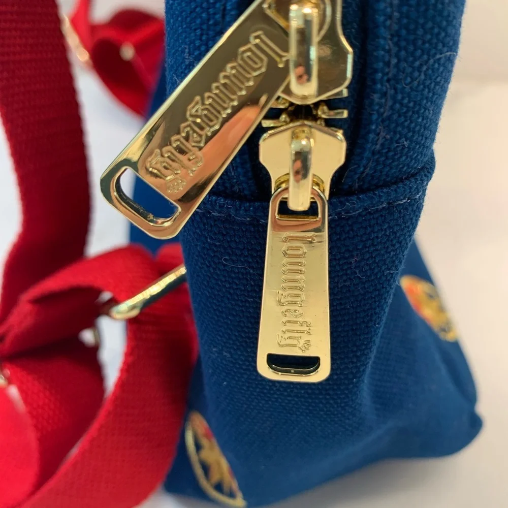 NWOT Loungefly x Marvel Navy Backpack with Red Handles​
